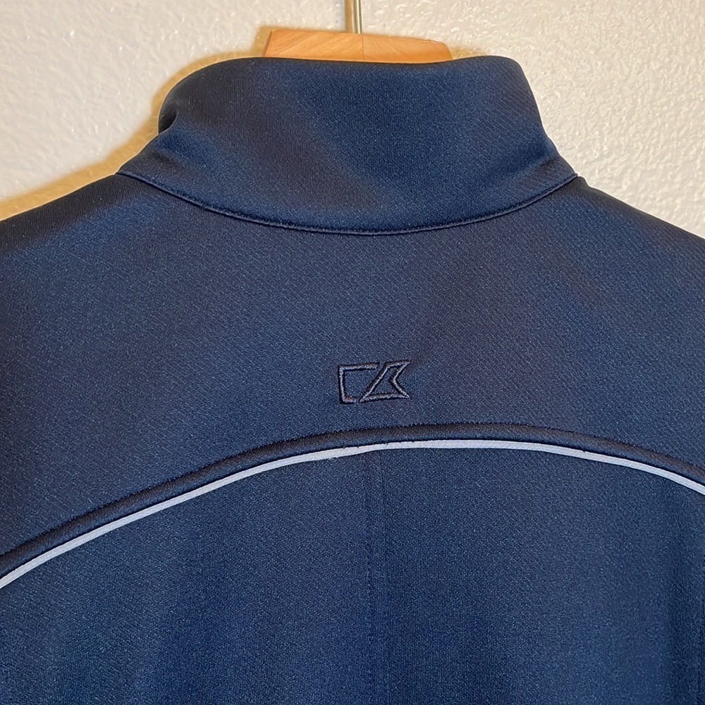 Cutter & Buck Navy CB WeatherTec Zipper Jacket Sweatshirt - Picture 7 of 11